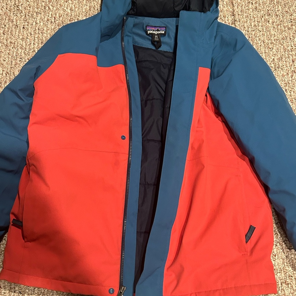Patagonia Blue and Red Outdoor Jacket